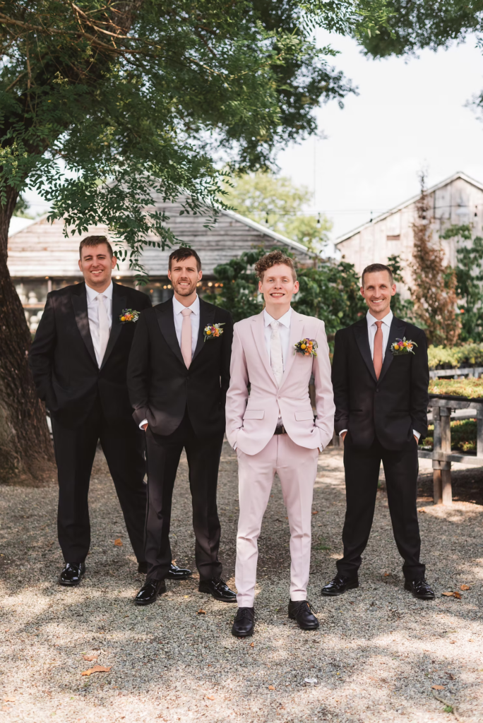 Wedding party photo at Terrain in Glen Mills, PA taken in the garden. Taken by philly wedding photographer Madison Neumann Photography.