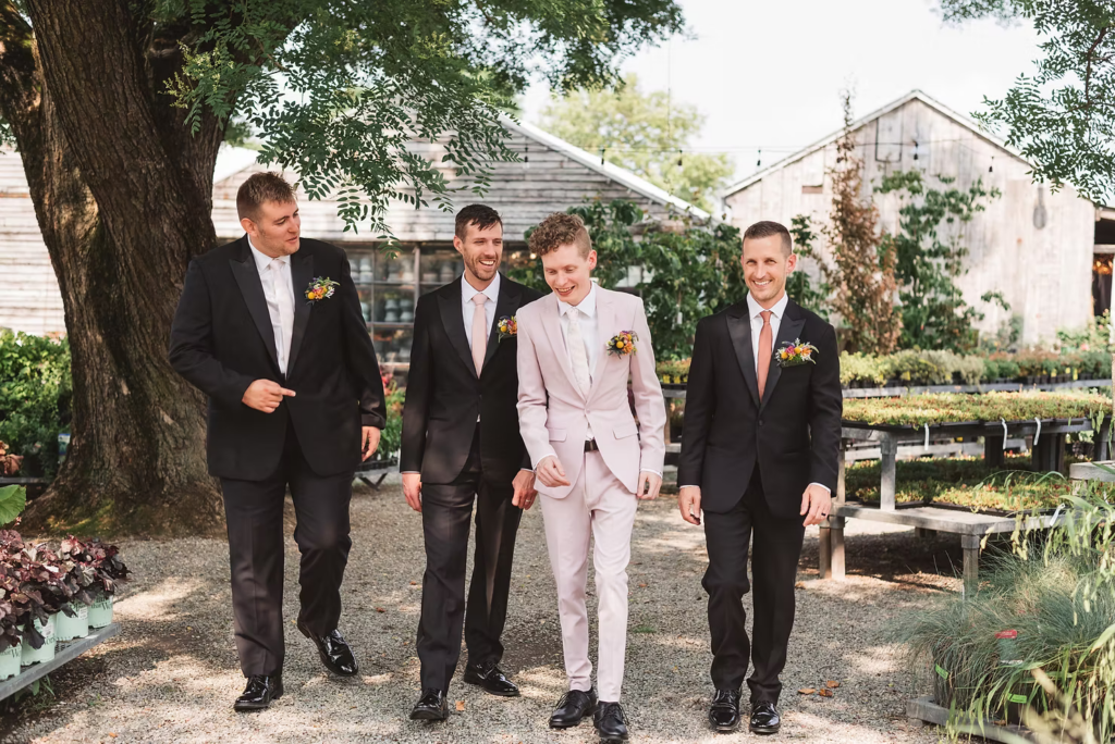 Wedding party photo at Terrain in Glen Mills, PA taken in the garden. Taken by philly wedding photographer Madison Neumann Photography.