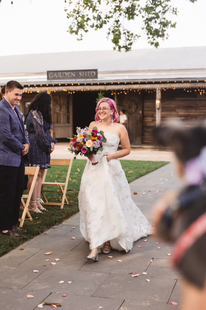 Wedding ceremony at Terrain in Glen Mills, PA. Taken by philly wedding photographer Madison Neumann Photography.