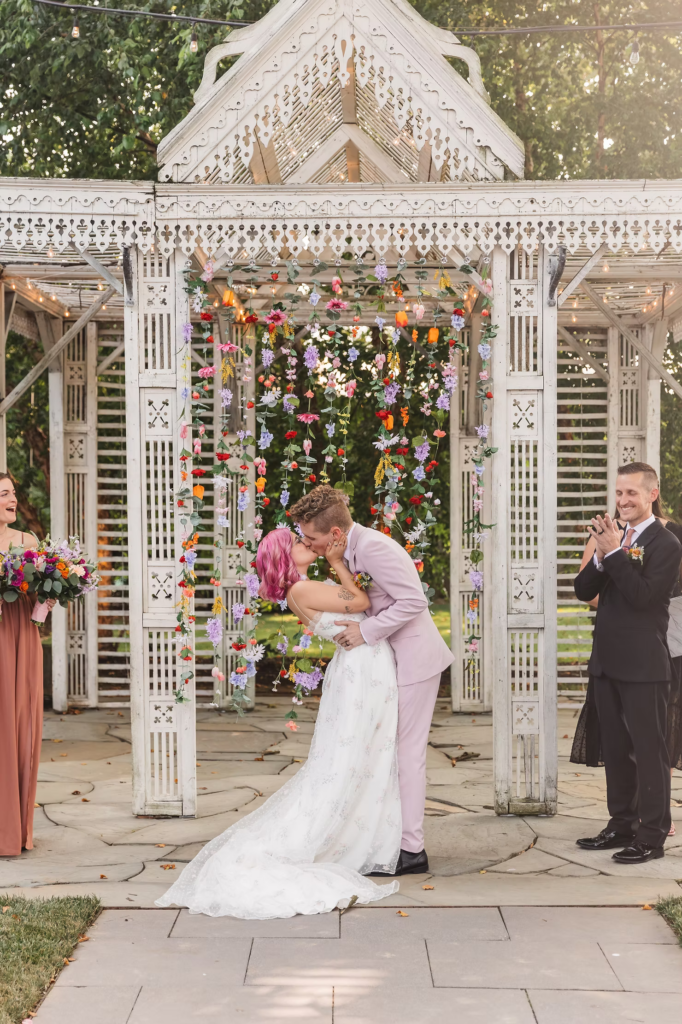 Wedding ceremony at Terrain in Glen Mills, PA. Taken by philly wedding photographer Madison Neumann Photography.