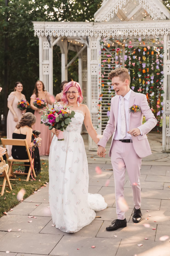 Wedding ceremony at Terrain in Glen Mills, PA. Taken by philly wedding photographer Madison Neumann Photography.