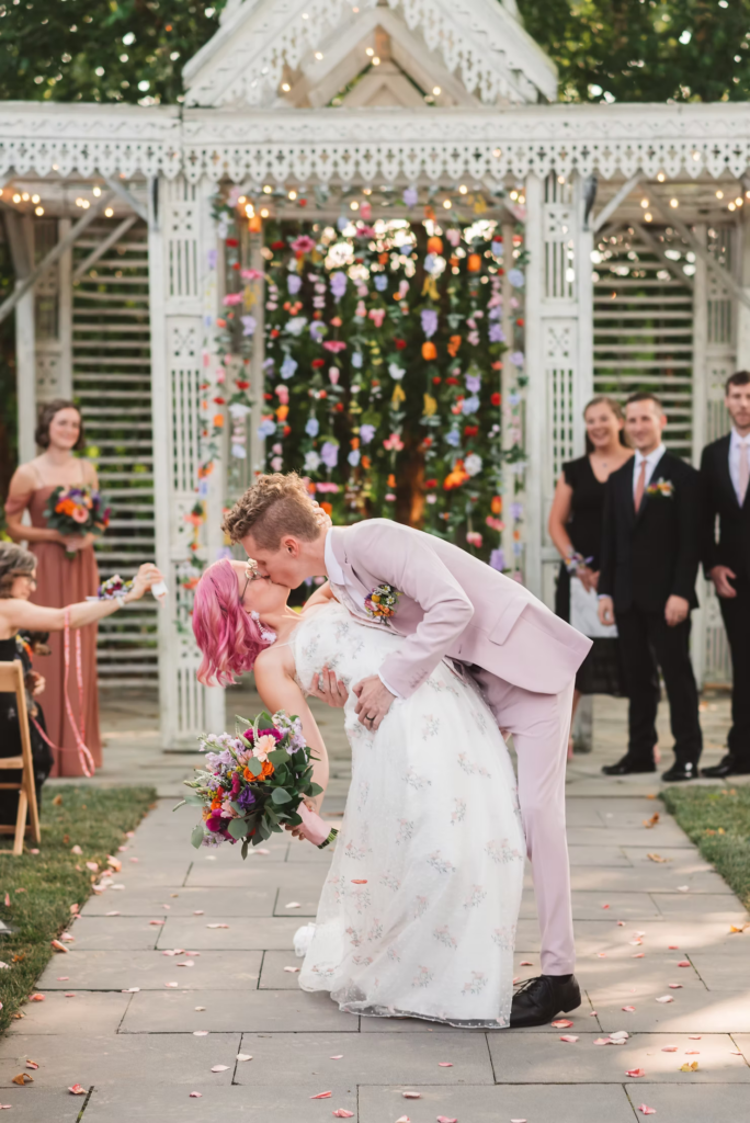 Wedding ceremony at Terrain in Glen Mills, PA. Taken by philly wedding photographer Madison Neumann Photography.