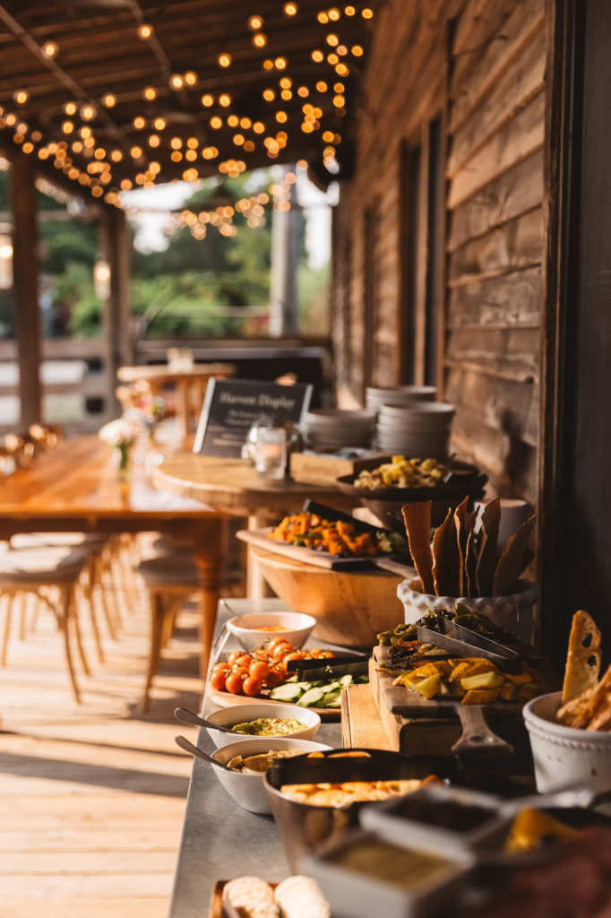 Cocktail hour at Terrain in Glen Mills, PA. Taken by Philadelphia wedding photographer Madison Neumann Photography.